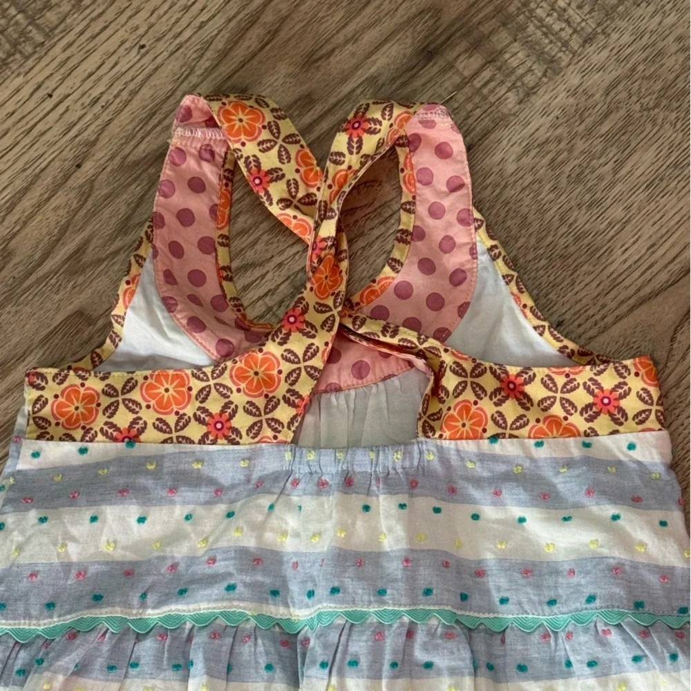 Matilda Jane Dotted Sky Tiered Cotton Dress Happy & Free Size 4